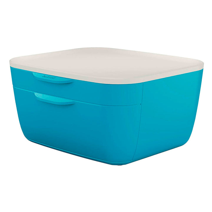 LEITZ Cosy - Cajonera de Sobremesa con 2 Compartimentos, Azul