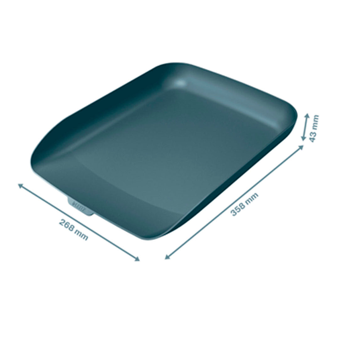 LEITZ Cosy - Bandeja Porta Documentos de Sobremesa Tamaño A4, Gris