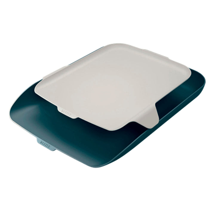 LEITZ Cosy - Bandeja Doble Para Cartas y Organizador de Sobremesa, Gris 