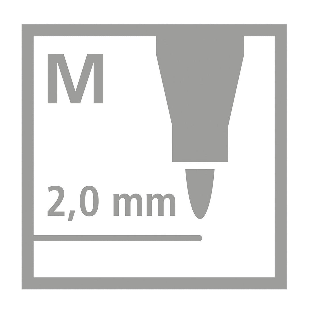 STABILO E280/12-01 - Estuche de 12 Rotuladores Escolares, Edición POWER