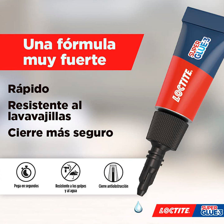 LOCTITTE - Blister Pegamento Loctite Super Glue-3 3 x 1g Monodosis