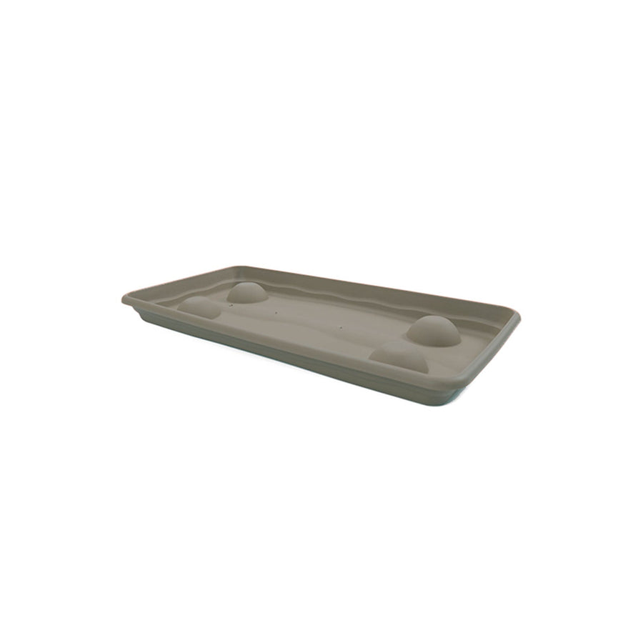 Plastiken TERRA - Plato Rectangular de 57 cm para Jardinera de 60 cm 33L. Taupe