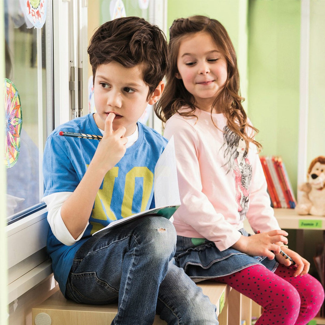 STABILO 322/HB - Lápiz de Grafito Triangular Ergonómico EASYgraph, Diestros