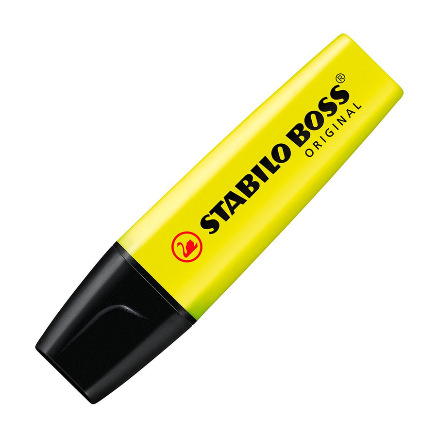 STABILO 70/24 - Marcador Fluorescente Recargable BOSS ORIGINAL, Amarillo