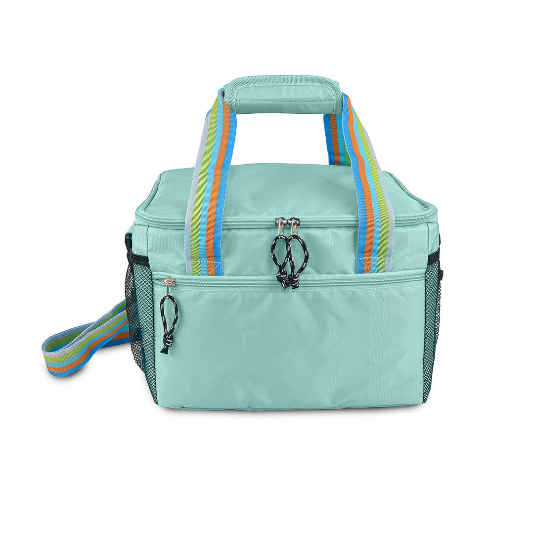 IRIS Summer - Nevera Portátil de 16L con Cinta Regulable y Asa de Mano. Menta