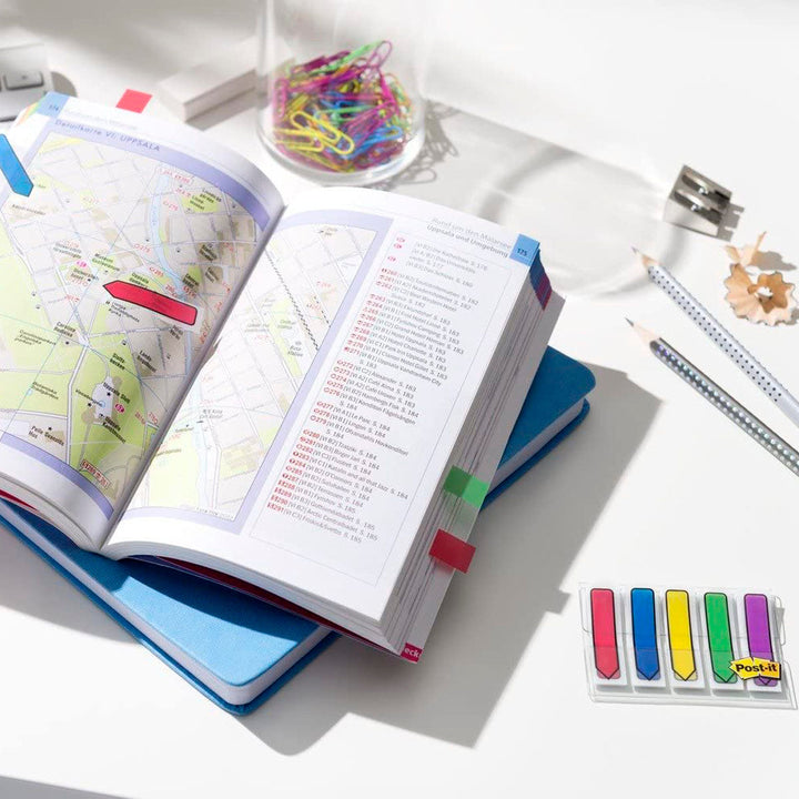 POST-IT -  Dispensador Banderitas Separadoras 5 Colores Brillantespost-IT Index 684arr1 100 Banderitas