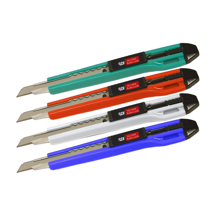 SDI - Cutter Pequeño con Autobloqueo de Alta Precisión para Manualidades, Cuchilla de 9 mm