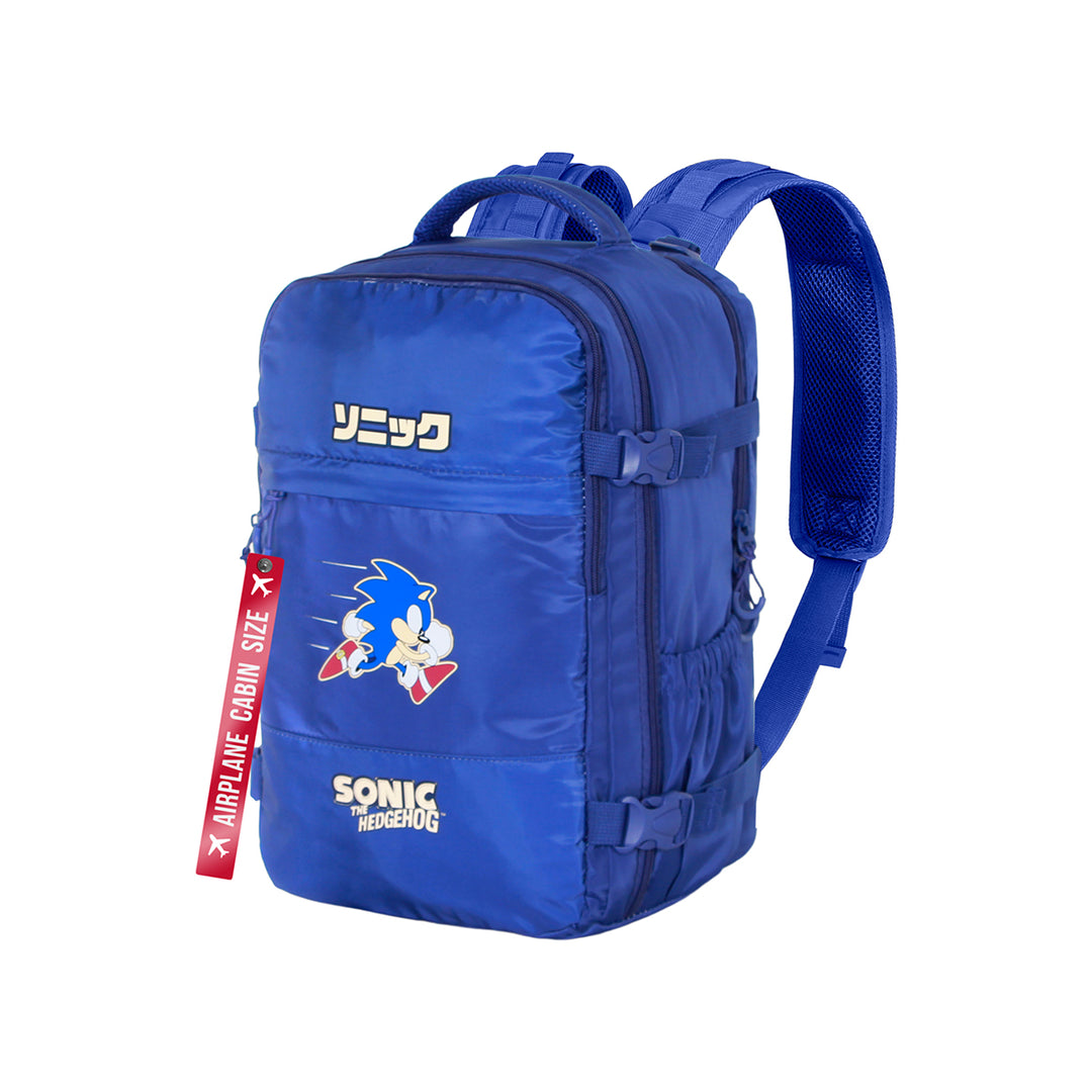 MERCURY - Mochila de Cabina Bajo Asiento Avión. Ligera e Impermeable. Sonic The Hedgehog