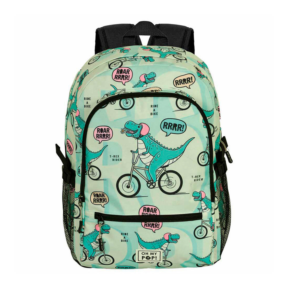 KARACTERMANIA - Oh My Pop! Dinorrr Mochila Urbana Ligera Fight FAN 2.0. Verde