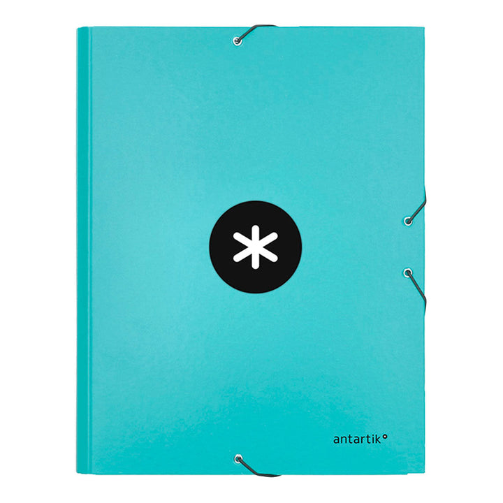 ANTARTIK - Carpeta Escolar A4 con 3 Solapas y Cierre de Goma. Menta