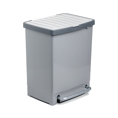 TATAY - Cubo Basura Reciclaje 25L con Separador Gris