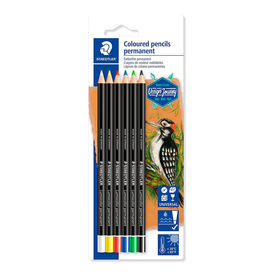  STAEDTLER Design Journey - Blíster con 6 Lápices de Colores Permanentes