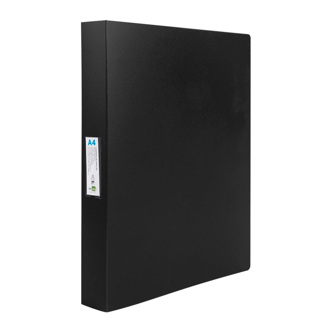 LIDERPAPEL - Carpeta  Polipropileno 4 Anillas 25 mm DIN A4. Colores Surtidos