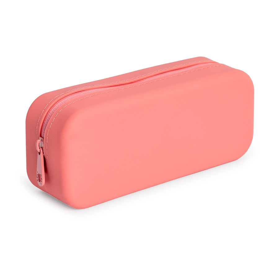 APLI - Estuche Escolar Portatodo Apli UP North Silicona. Rosa Coral