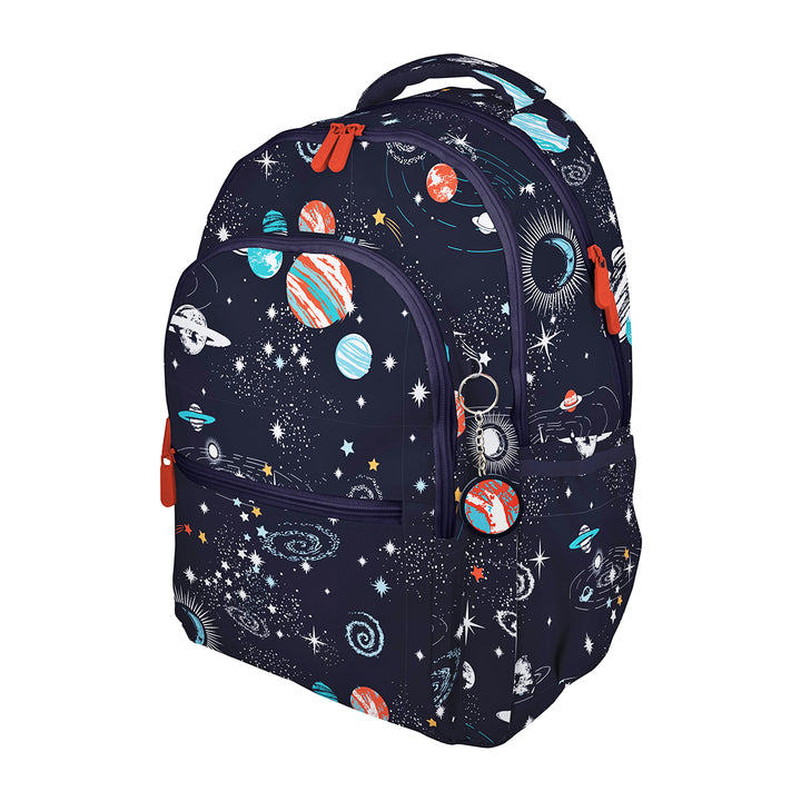 Grafoplás - Mochila Escolar 3 Cremalleras con Divisor Portátil Adaptable Carrito. Cosmos