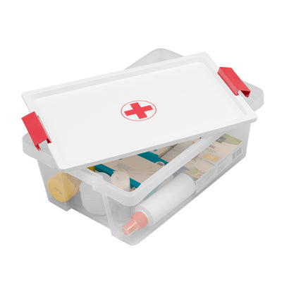 TATAY - Kit Caja Botiquín Cruz Roja 7L con Organizador y 1 Sanitary Box Incluido