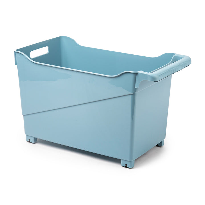 Plastic Forte - Cesta Organizadora con Ruedas Nº 2. Ideal Bajo Fregadero. Azul