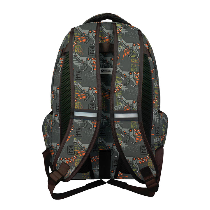 Grafoplás - Mochila Escolar 3 Cremalleras con Divisor para Portátil. Adaptable Carrito. Rex