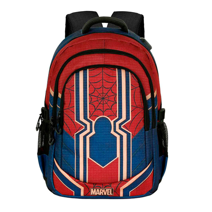 SPIDERMAN Drop - Mochila Escolar Impermeable Running Plus para Portatil y USB. Rojo