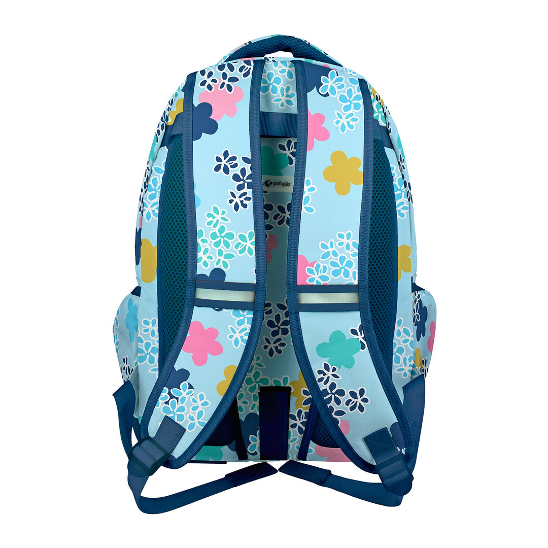 Grafoplás - Mochila Escolar 3 Cremalleras con Divisor para Portátil. Adaptable Carrito. Mafalda Lively