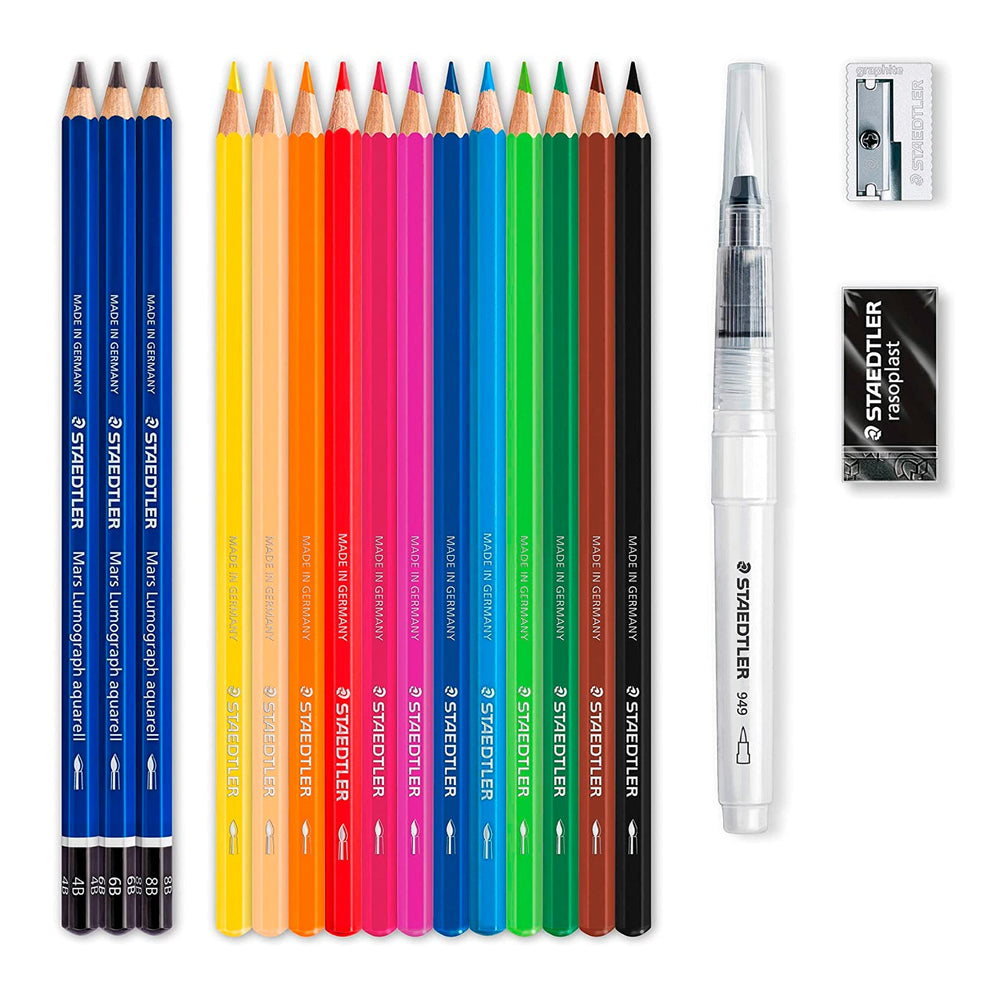 STAEDTLER Design Journey - Set Creativo de 18 Piezas Acuarelables