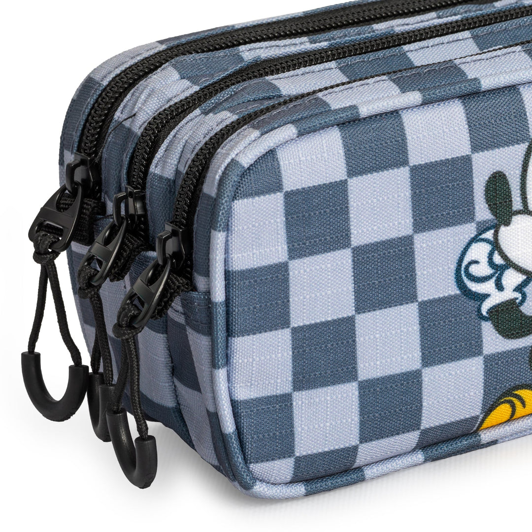 ColePack EcoTrick - Estuche Triple de 3 Cremalleras con Material Escolar Incluido. Mickey Move