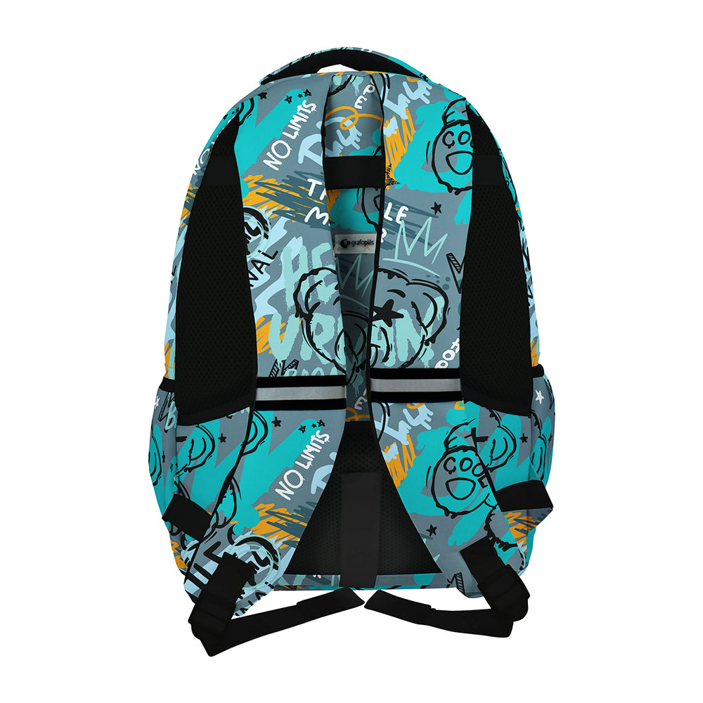 Grafoplás - Mochila Escolar 3 Cremalleras con Divisor Portátil Adaptable Carrito. Bear