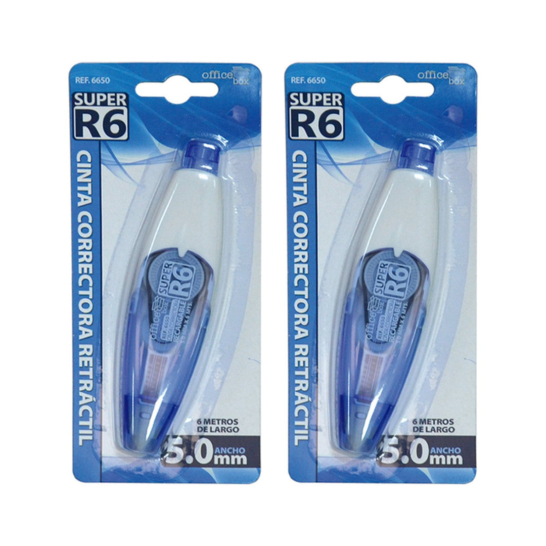 SDI Super R6 - Pack de 2 Cintas Correctoras Retráctiles 5 mm