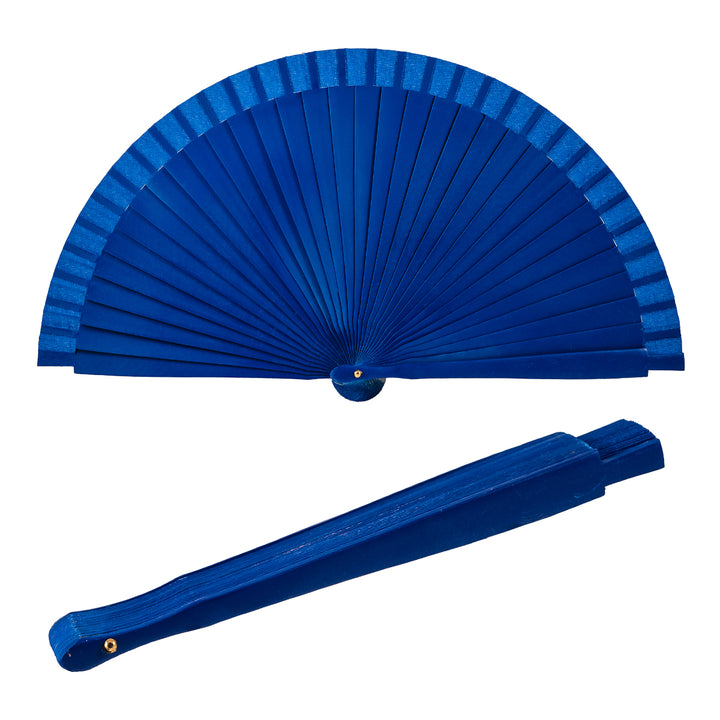 JAVIER Sardinas  - Abanico de 23 cm con Varillas de Madera Estampada y Tela. Portugal