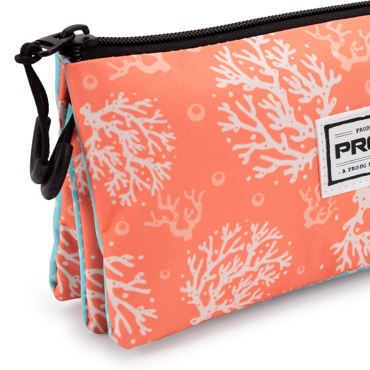 ColePack PRODG - Estuche Triple de 2 Cremalleras con Material Escolar. Surfcamp