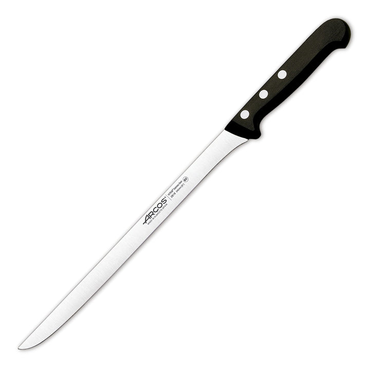 ARCOS Universal - Kit de Cuchillo Jamonero de 24 cm, Deshuesador y Chaira en Estuche