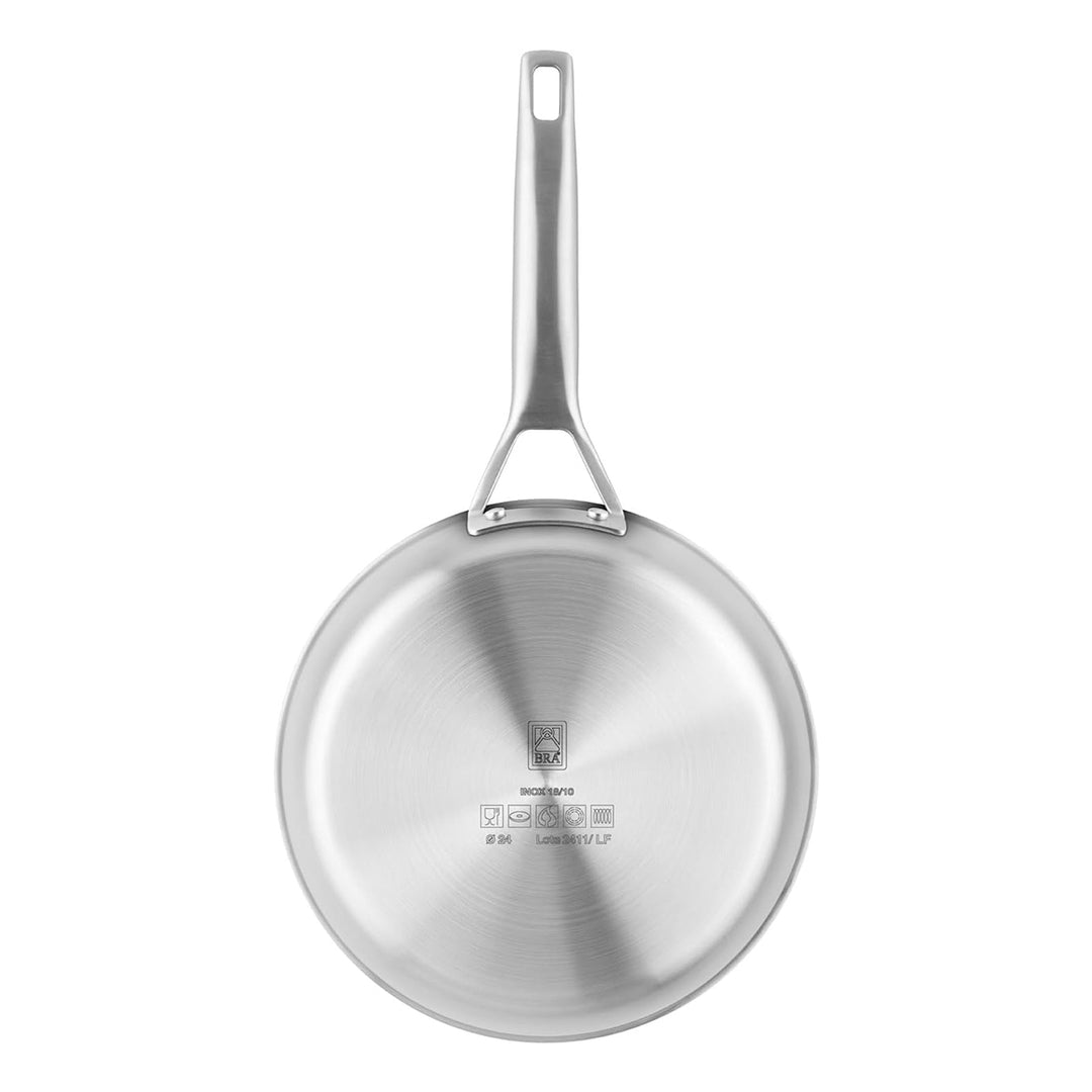BRA Hybrid Cell - Sartén de Acero Inoxidable con Triple Fondo Difusor. Apta Inducción