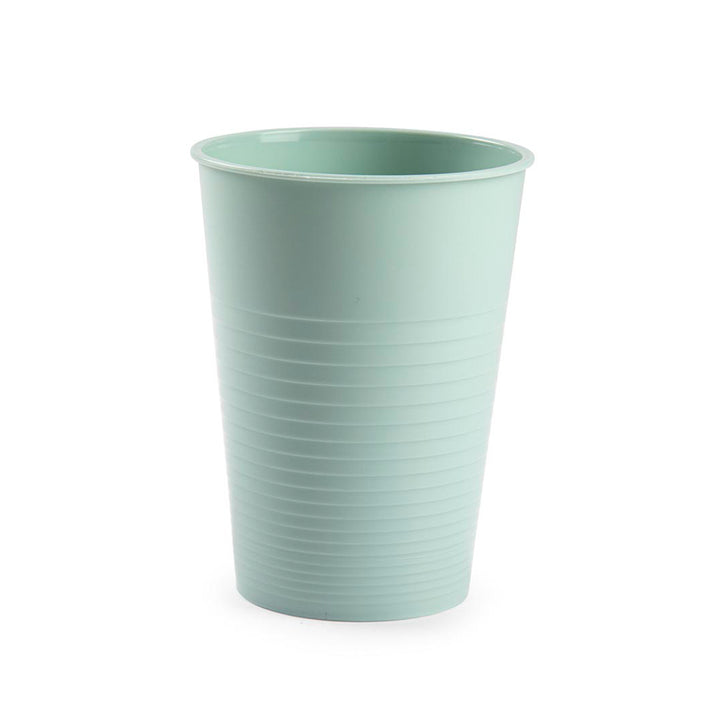 Plastic Forte - Lote de 6 Vasos de Agua de 360 ml Reutilizables. Ideal Fiestas. Verde