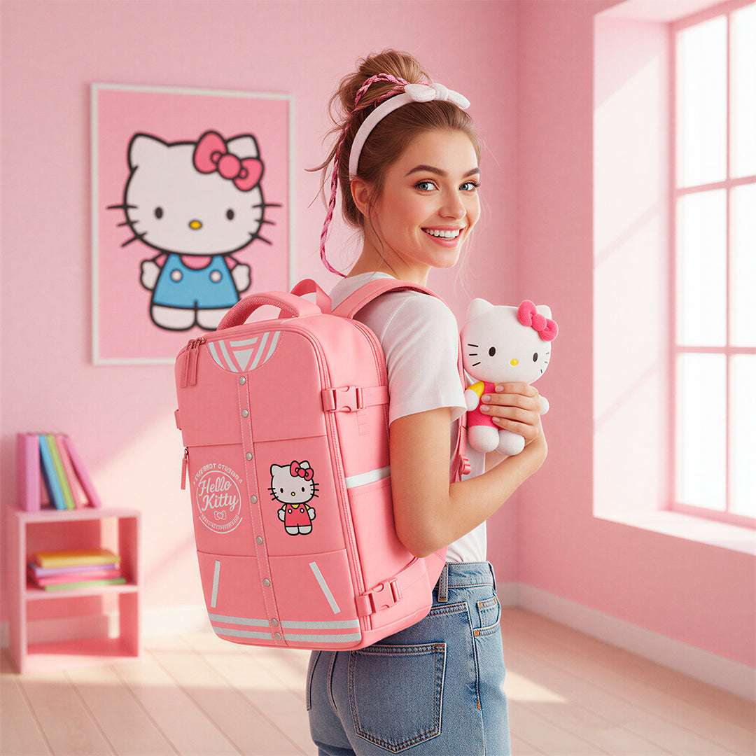 MERCURY Varsity - Mochila de Cabina Bajo Asiento Avión. Ligera e Impermeable. Hello Kitty