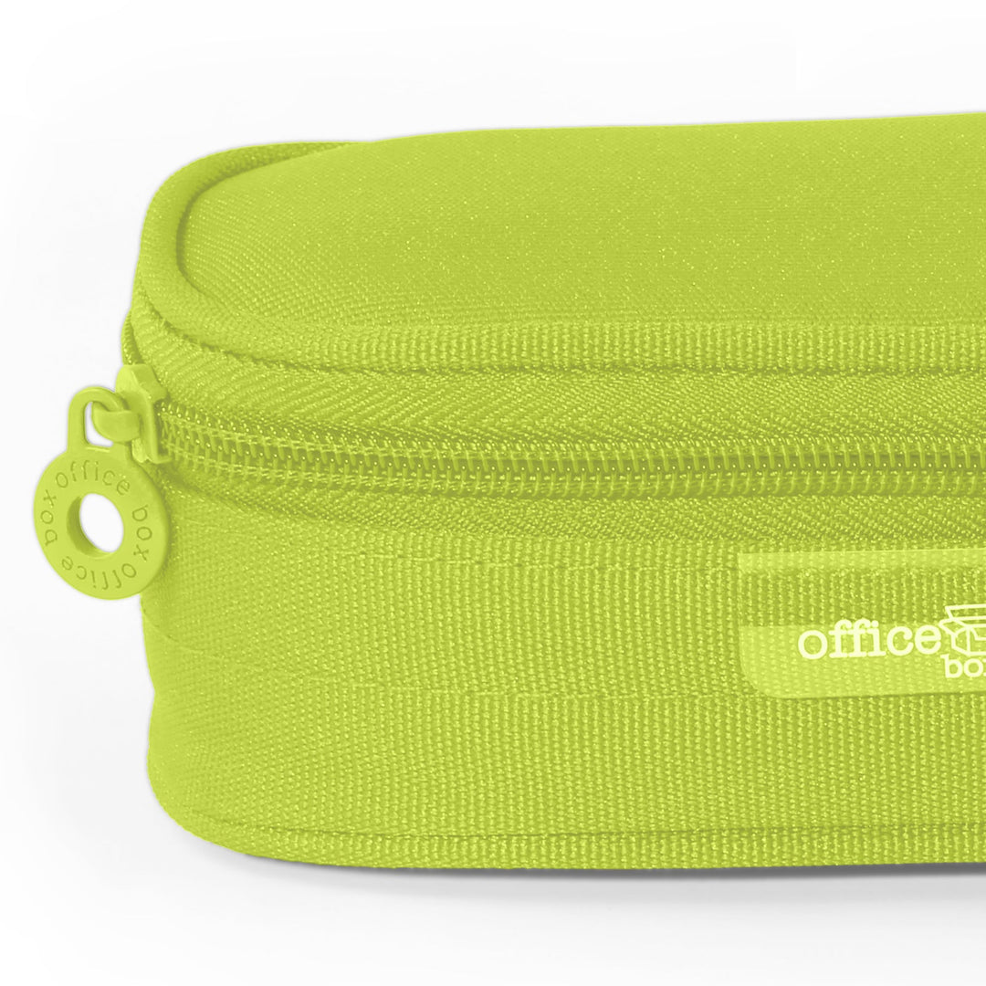 Mega - Estuche Portatodo Escolar Ovalado Multiuso con Solapa. Lima