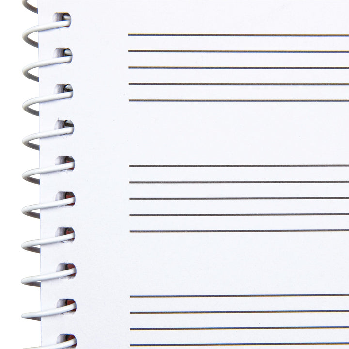 LIDERPAPEL - Libreta Bloc de Música Pentagrama 3mm Cuarto 20 Hojas