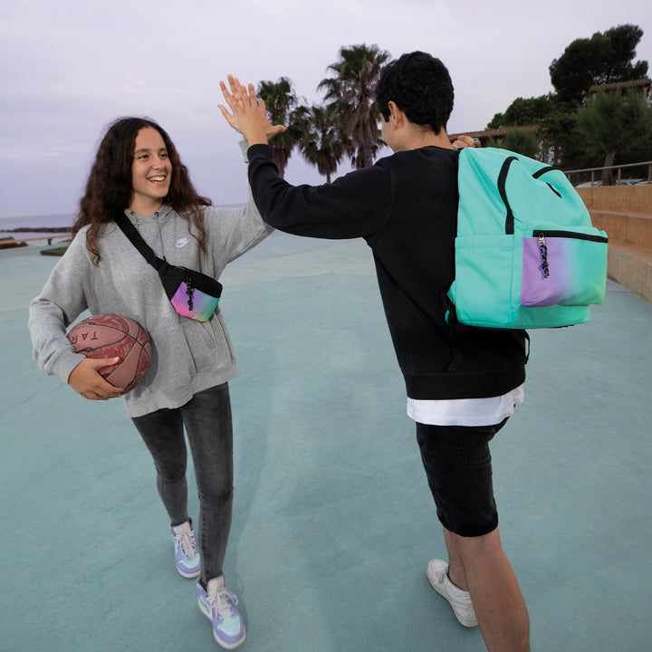 MILAN - Estuche 5 compartimentos Sunset. Turquesa