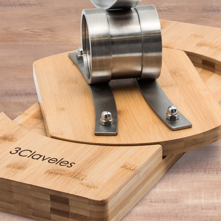 3 Claveles 01742 - Soporte Jamonero Basculante 360º con Cabezal Giratorio y KIT EVO