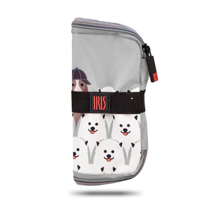 IRIS Zipper Roll Friends - Porta Sandwich Infantil Plegable y Flexible con Cremallera. Dogs