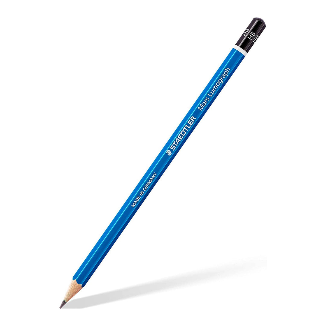 STAEDTLER Mars Lumograph - Estuche Metálico con 12 Lápices de Dibujo Premium