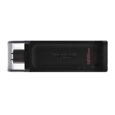 Kingston DT70 - Pack 2 Memorias Flash USB-C 3.2 DataTraveler 128GB Negro