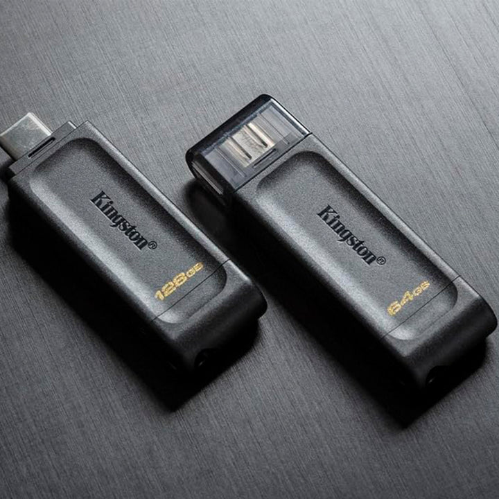 Kingston DT70 - Pack 4 Memorias Flash USB-C 3.2 DataTraveler 64GB Negro