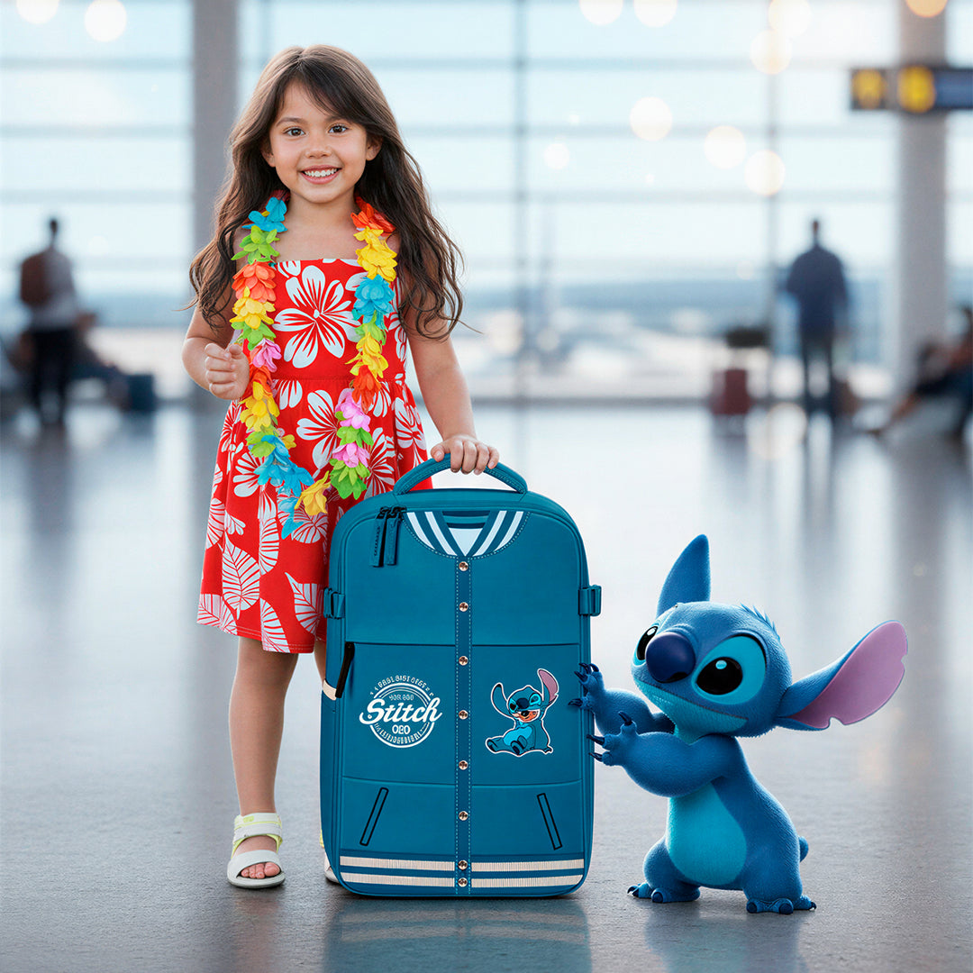 MERCURY Varsity - Mochila de Cabina Bajo Asiento Avión. Ligera e Impermeable. Lilo y Stitch