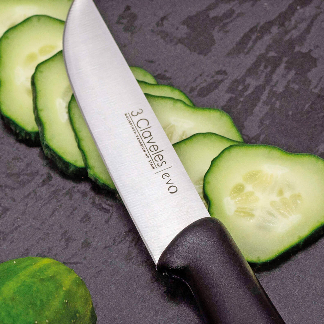 3 Claveles EVO - Cuchillo de Cocina 13.5 cm Acero Inoxidable Mango Polipropileno