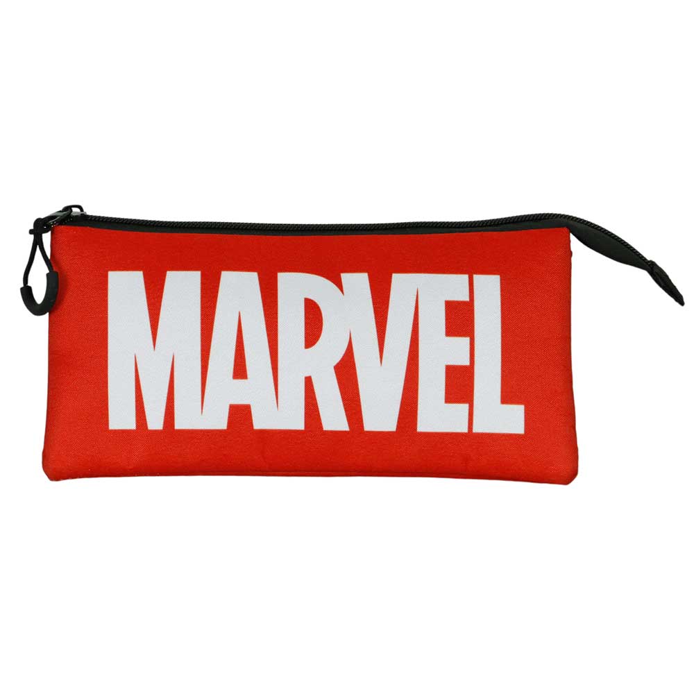 MARVEL LEGACY - Estuche Escolar Triple Portatodo con 2 Cremalleras. Multicolor