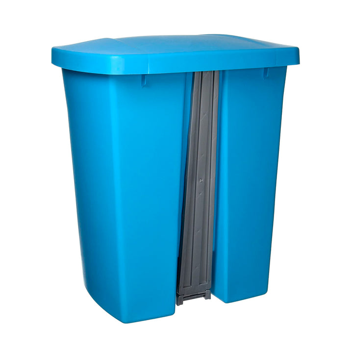 Plastiken Nature - Cubo de Basura con Pedal 25L para Cocina y Baño. Azul