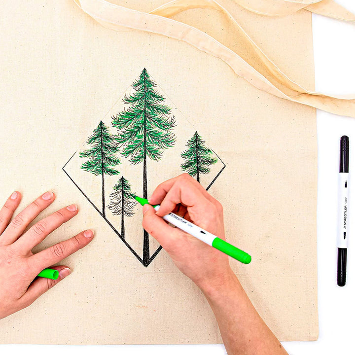 STAEDTLER Design Journey - Set de Manualidades para Crear un Bolso de Tela Estilo Wanderlust