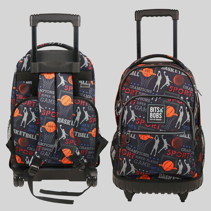 Grafoplás Design - Mochila Escolar 3 Cremalleras y Carrito Integrado. Acolchada. Match