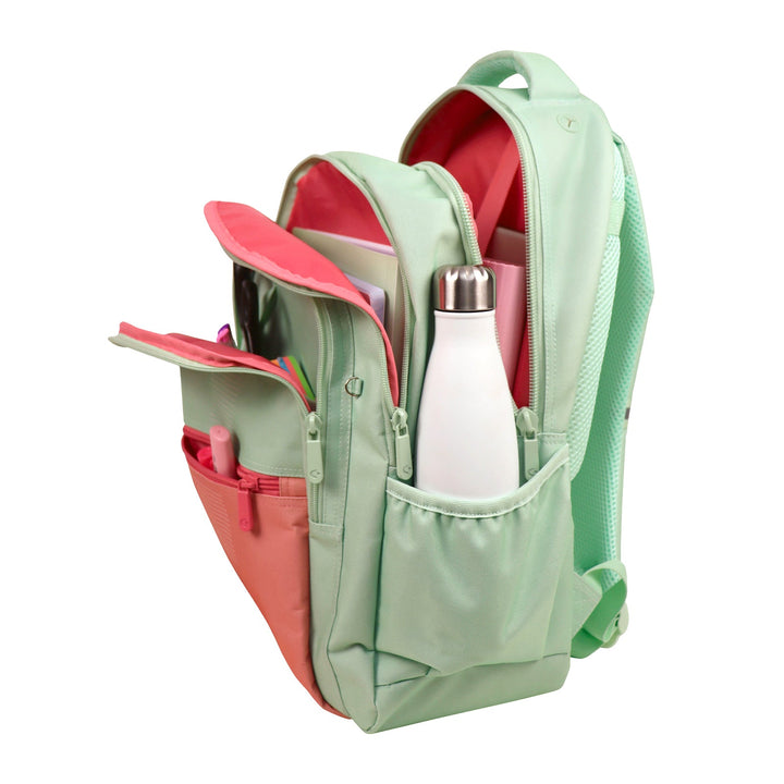 Grafoplás - Mochila Escolar 3 Cremalleras con Divisor para Portátil. Adaptable Carrito. Girl