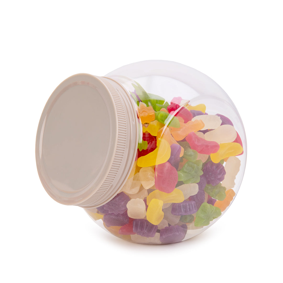 Plastic Forte Candy - Juego de 2 Botes para Golosinas 1L con 2 Posiciones. Verde